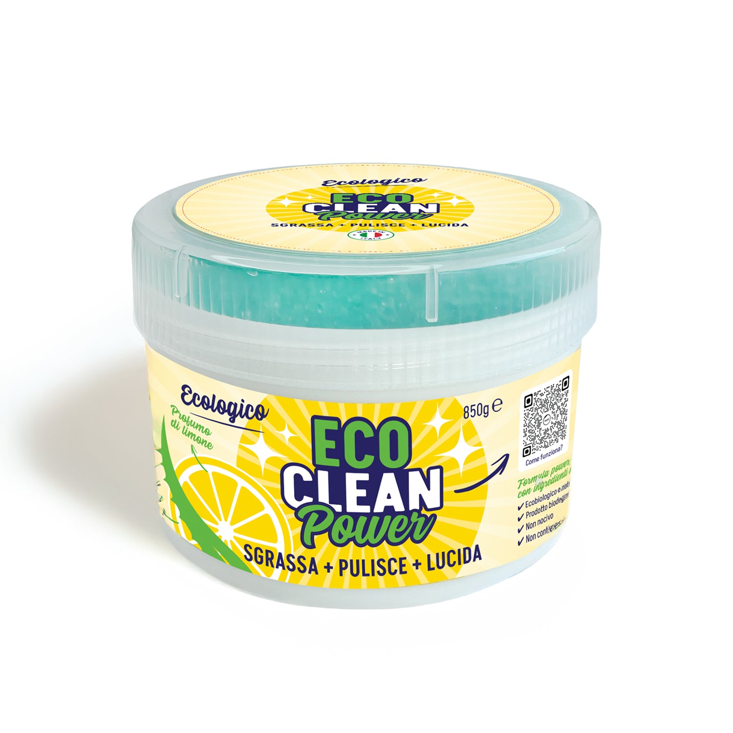ECO CLEAN Power: pasta pulente, sapone detergente