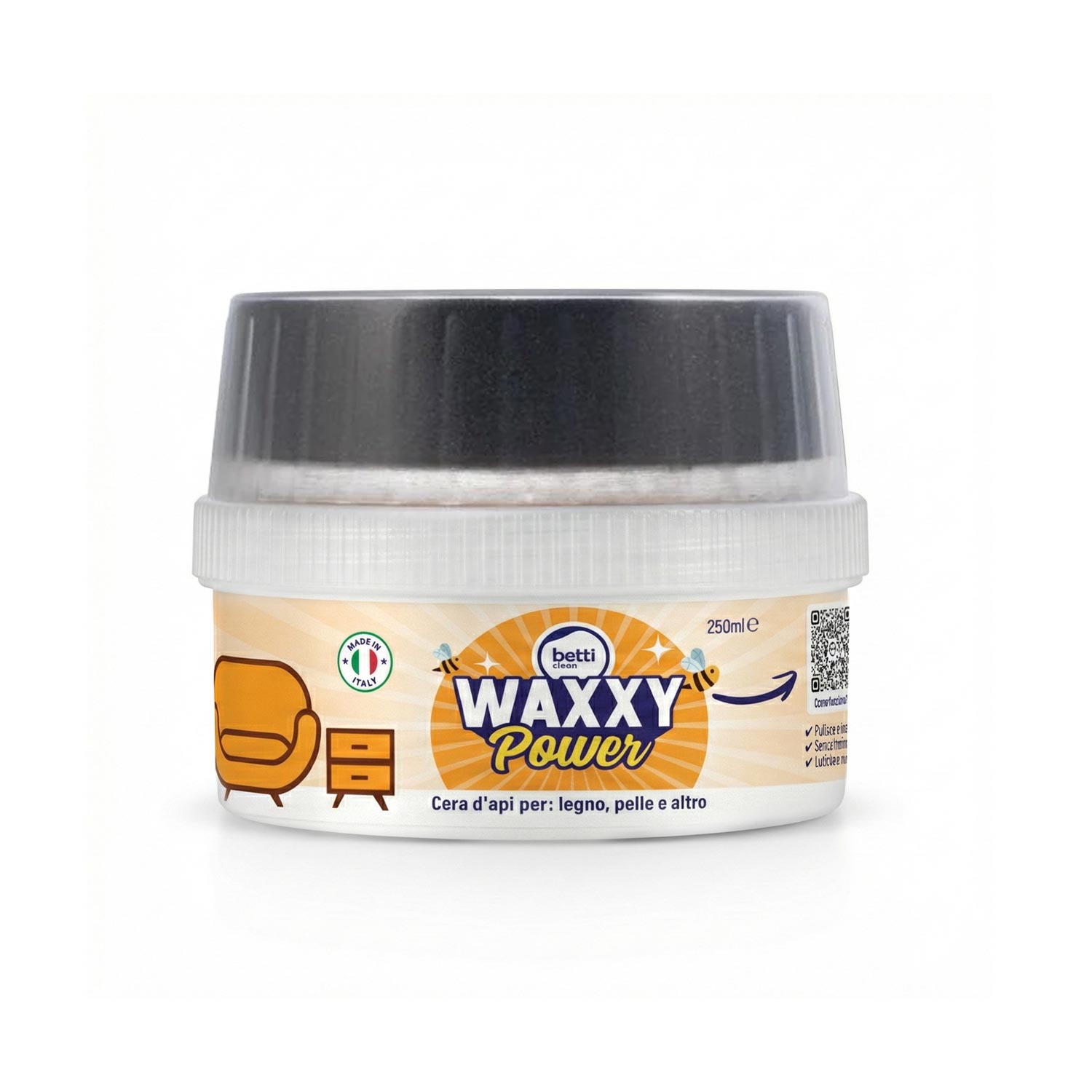 WAXXY Power - cera d’api ridona splendore a legno e pelle