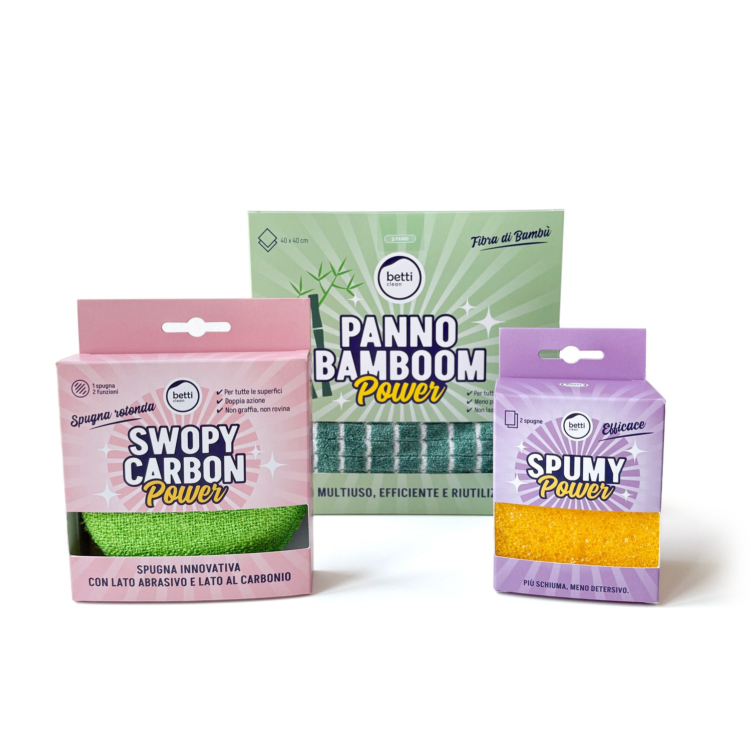 KIT Accessori Power – 3 Panni e 3 Spugne